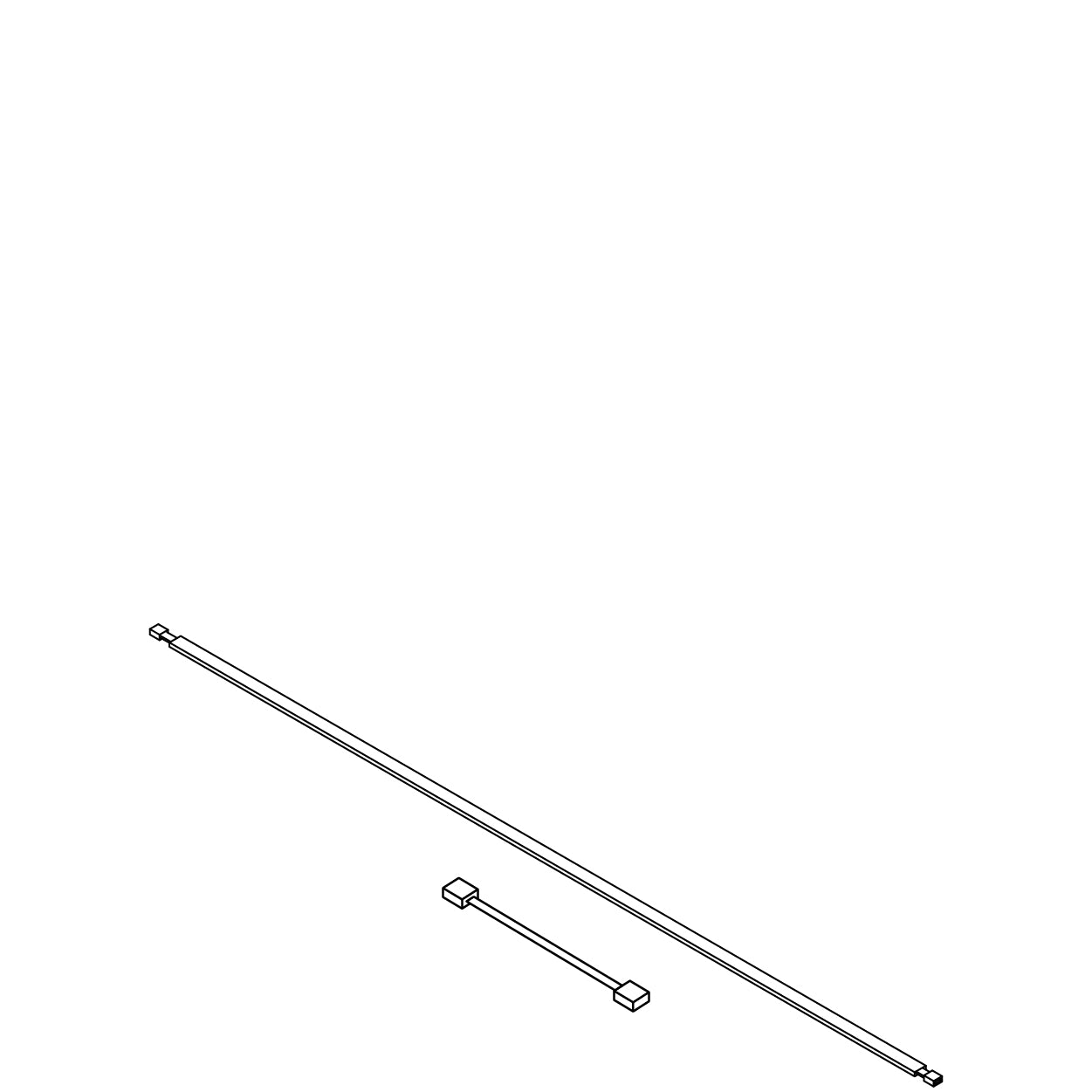 4' LED Undershelf Lighting with Connector