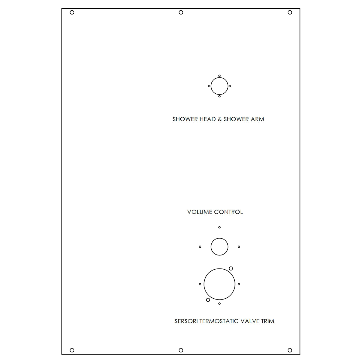 Brizo Tub/Shower Panel - Predrilled