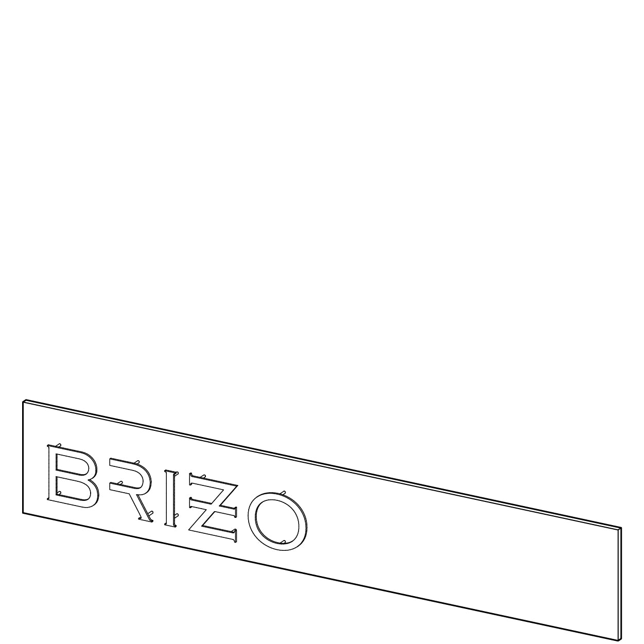 Black Logo On Plexi