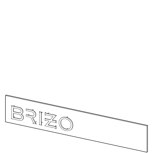 Black Logo On Plexi