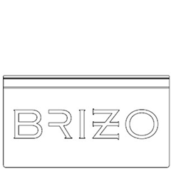 Brizo 2' header - 9" with logo